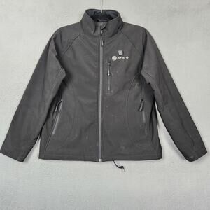 Ororo Jacket Womens Medium Black Heated Softshell Full Zip Thermal Outdoor